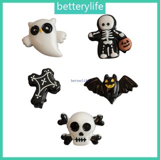 Kẹp tóc mini hình đầu lâu cánh chéo phong cách harajuku cho nữ