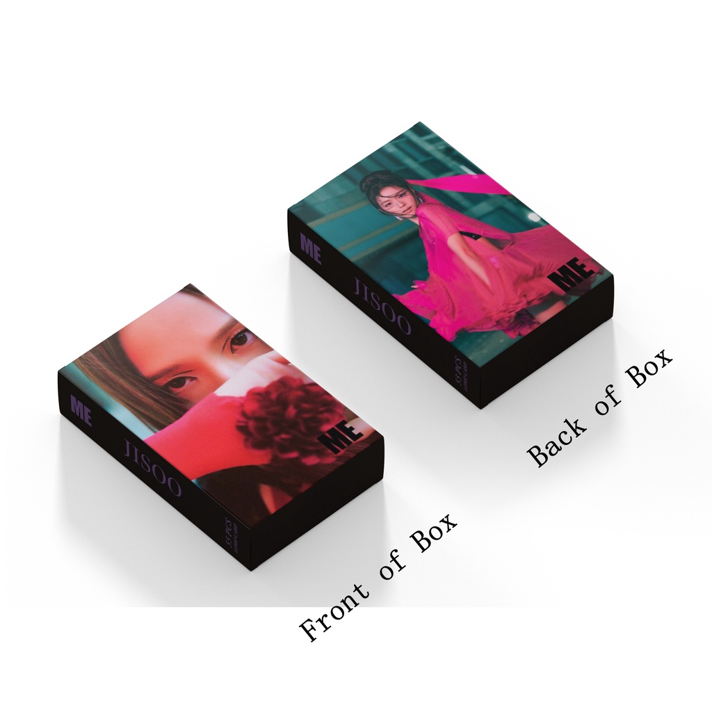 55pcs/box JISOO FLOWER ME Photocards BLACK-PINK SOLO SINGLE Album Lomo Cards Black Pink Kpop Postcards New Arrivals