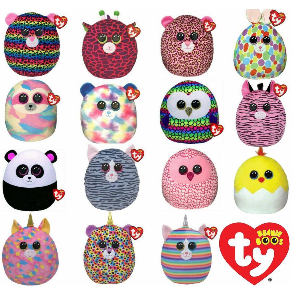 Ty Squish Doll Mass Gối Size 7 12 Inch-SQ 01