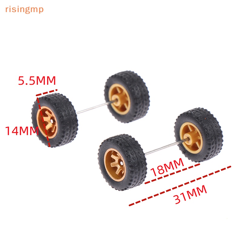1 Bộ Bánh Xe Cao Su Tỉ Lệ 1: 64 Cho Xe Đua Đồ Chơi DIY