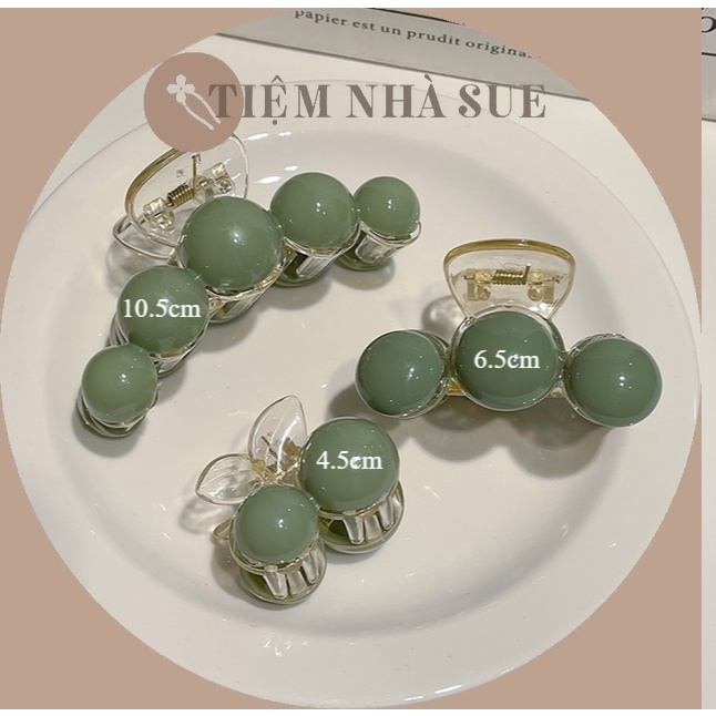 Set 3 chiếc 3 size 4.5cm 7cm 10.5cm cặp tóc Suesue cặp ngoạm cá mập dùng để cặp tóc sau đầu kẹp tóc mái