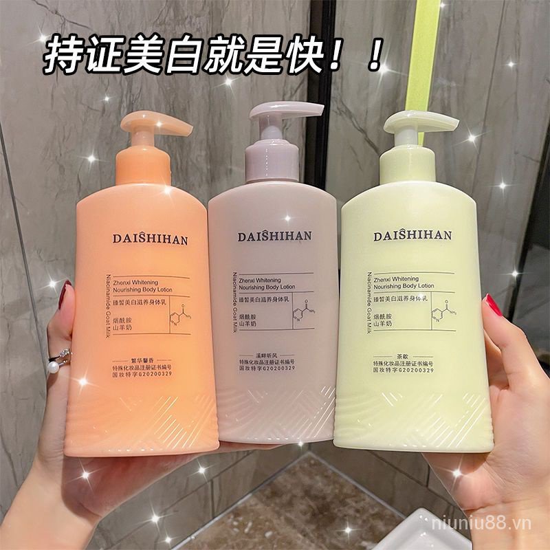 Lotion Niacinamide Dưỡng Ẩm Làm Trắng Da Toàn Thân Lâu Trôi Có Hương Thơm