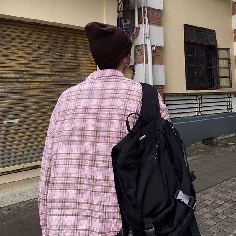 Áo Sơ Mi Nam Ca Rô Dài Tay Cổ Bẻ Thời Trang