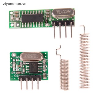 Ziyunshan rf module 433mhz superheterodyne receiver và transmitter kit cho arduino vn
