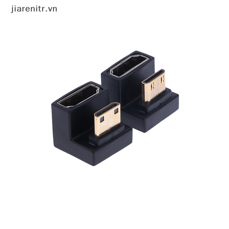 Ji 360 độ angled u-shaped l converter mini hd male to hdmi adapter đầu nối hd vn