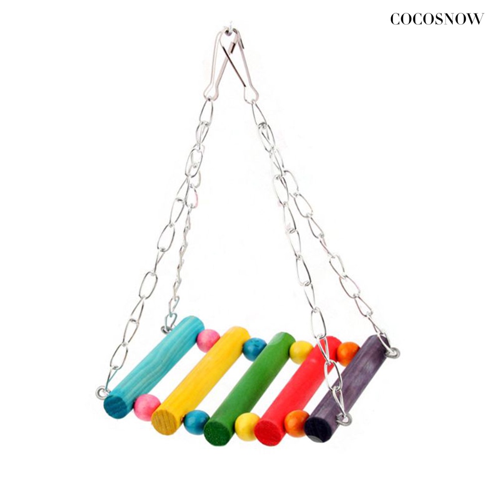3 cái võng thang vẹt hamster sóc chơi đồ chơi lồng chim treo trang trí