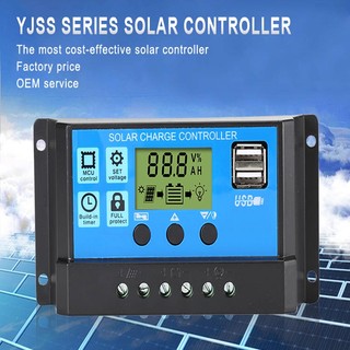Thường sử dụng risin 12v / 24v auto charger controller solar 10a 20a smart panel regulator solar controller 30a pwm solar controller