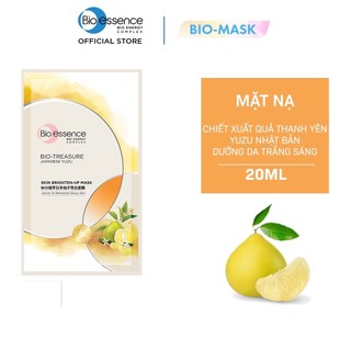 Mặt nạ dưỡng trắng chuyên sâu Bio-Essence Skin Brighten-Up Mask chiết xuất Yuzu 20ml