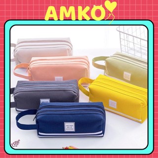 [XẢ KHO] Hộp Bút Đẹp 2 Ngăn - Túi Đựng Bút Vải Canvas Cute Hot Ins To Kiểu Hàn Quốc Another Day AMKO HBV27