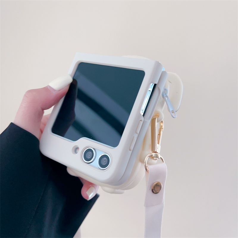 Ốp lưng samsung galaxy z flip 3 flip4 cubic lackey coin purse satchel z flip 5 case gấp ngăn ngừa rơi