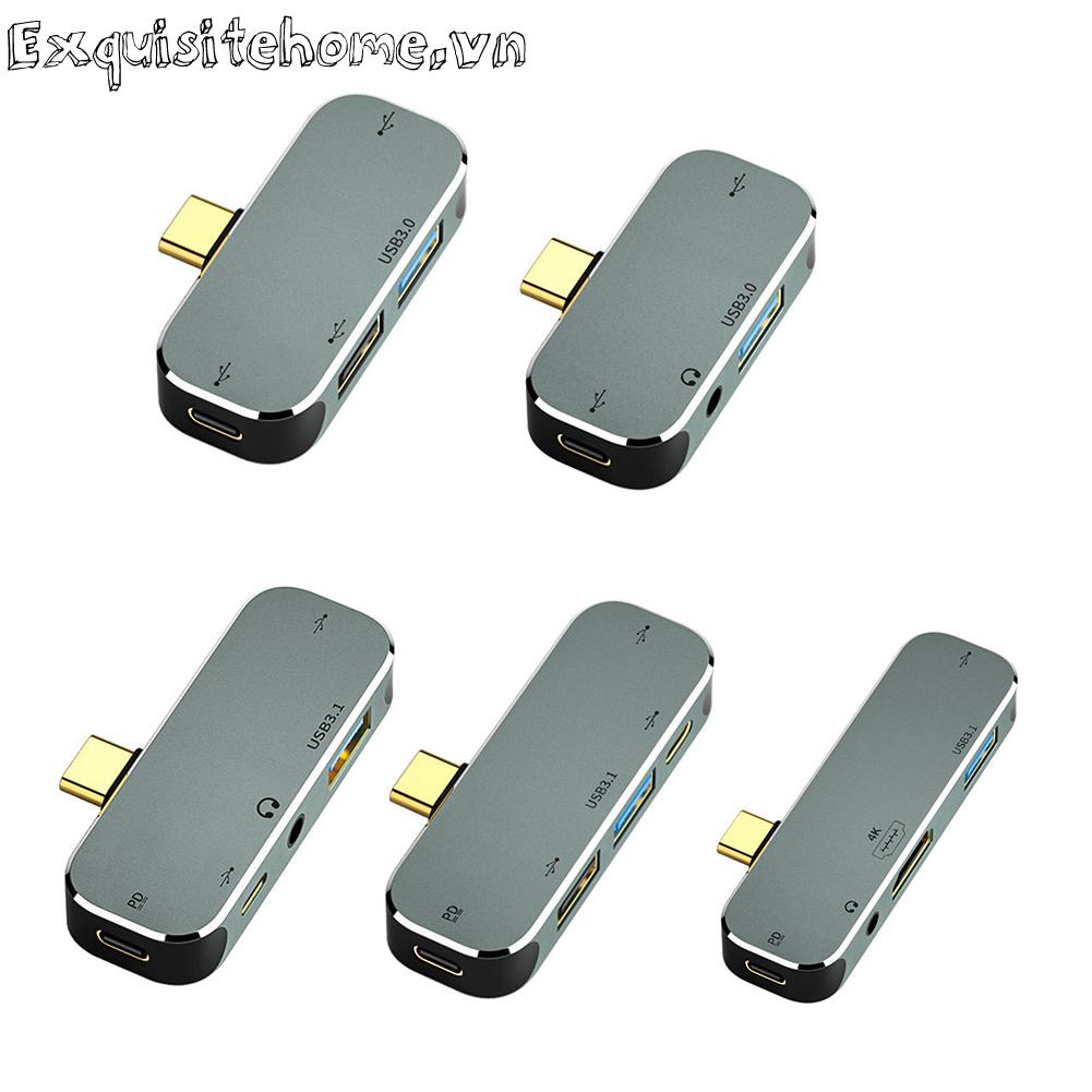 Type-c hub đến 3.55mm pd100w usb3.0 / usb2.0 / usb3.1 hdmi-tương thích extender