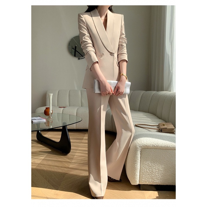 Set Áo Khoác Vest + Quần Dài Thời Trang Xuân Thu Cao Cấp