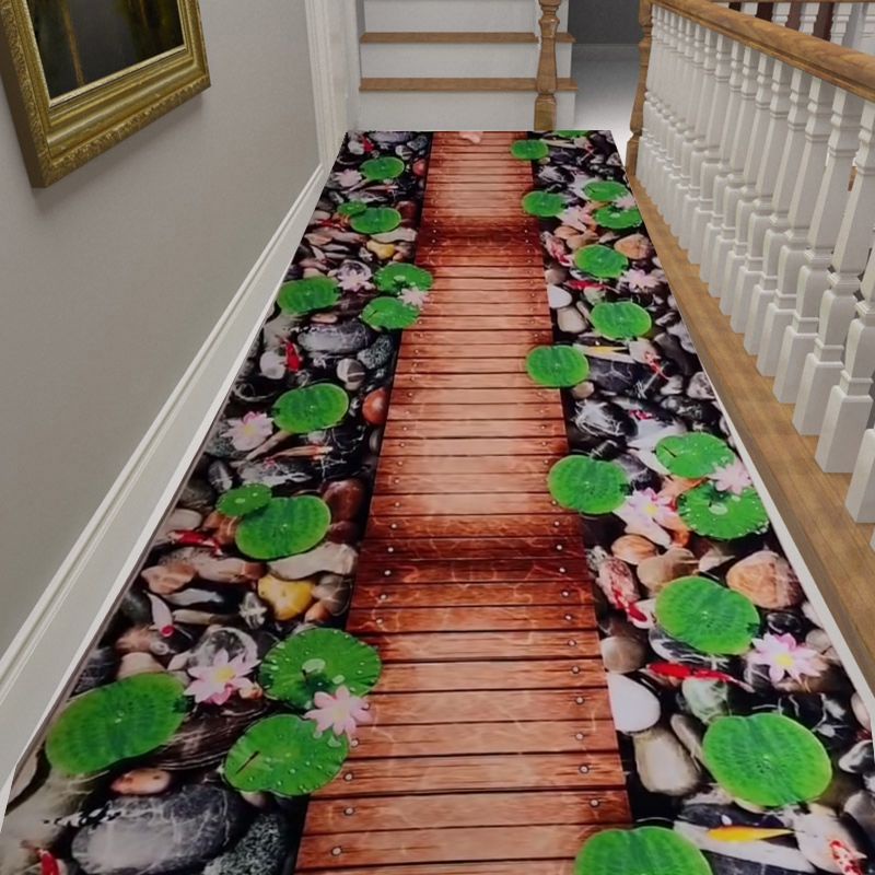 In 3d garden flower hallway thảm và thảm cho phòng ngủ phòng khách thảm nhà bếp phòng tắm chống trượt thảm trải sàn