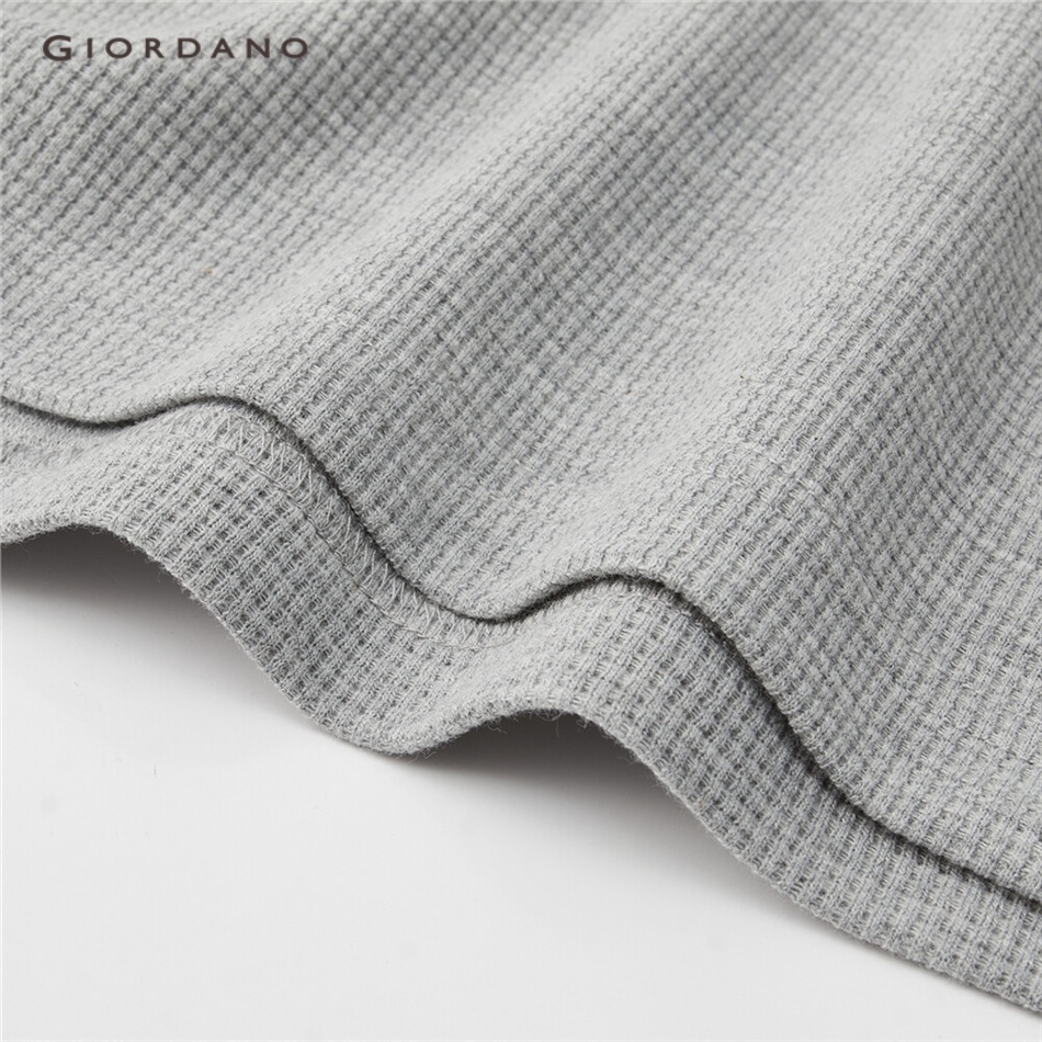 Áo polo nam GIORDANO 18013614 tay dài có túi thời trang