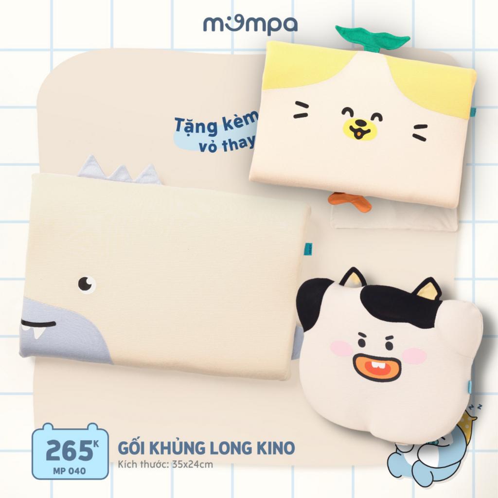 Gối cho bé Mompa chống bẹp đầu ruột memory foam mềm mại thoáng khí kháng khuẩn MP 038 039 040