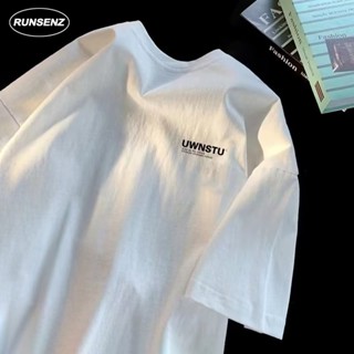 M-8xl hàn quốc đơn giản mỏng quá khổ Áo nam kích thước lớn áo thun tay ngắn nhân quả cổ tròn rời trên cùng