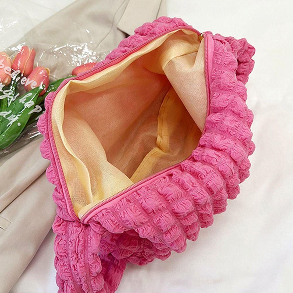 UUMIR đeo vai UUMIR bong bóng xếp nếp sức chứa lớn thêu chần bông kẻ ô dễ thương màu trơn cho nữ