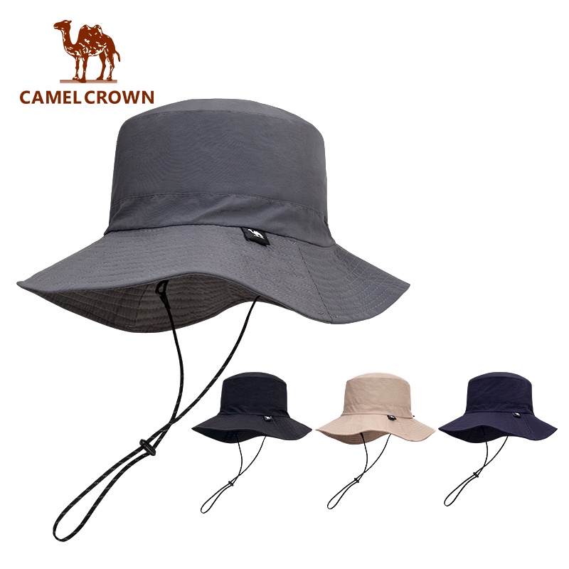 Camel crown kem chống nắng ngoài trời mũ ngư dân khô nhanh mũ chống nắng chiến thuật có thể gấp lại trên chân câu cá leo núi mũ
