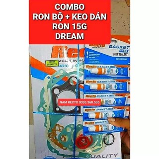 Combo bộ ron máy + keo dán ron xe dream recto malaysia .> .