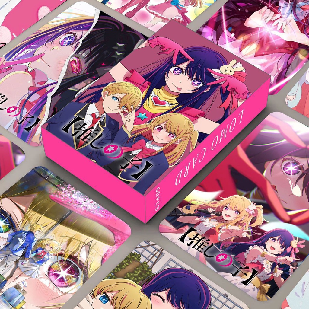 Anime OSHI NO KO Photocard Hoshino Rubii Double Sided Lomo Card 60pcs/box