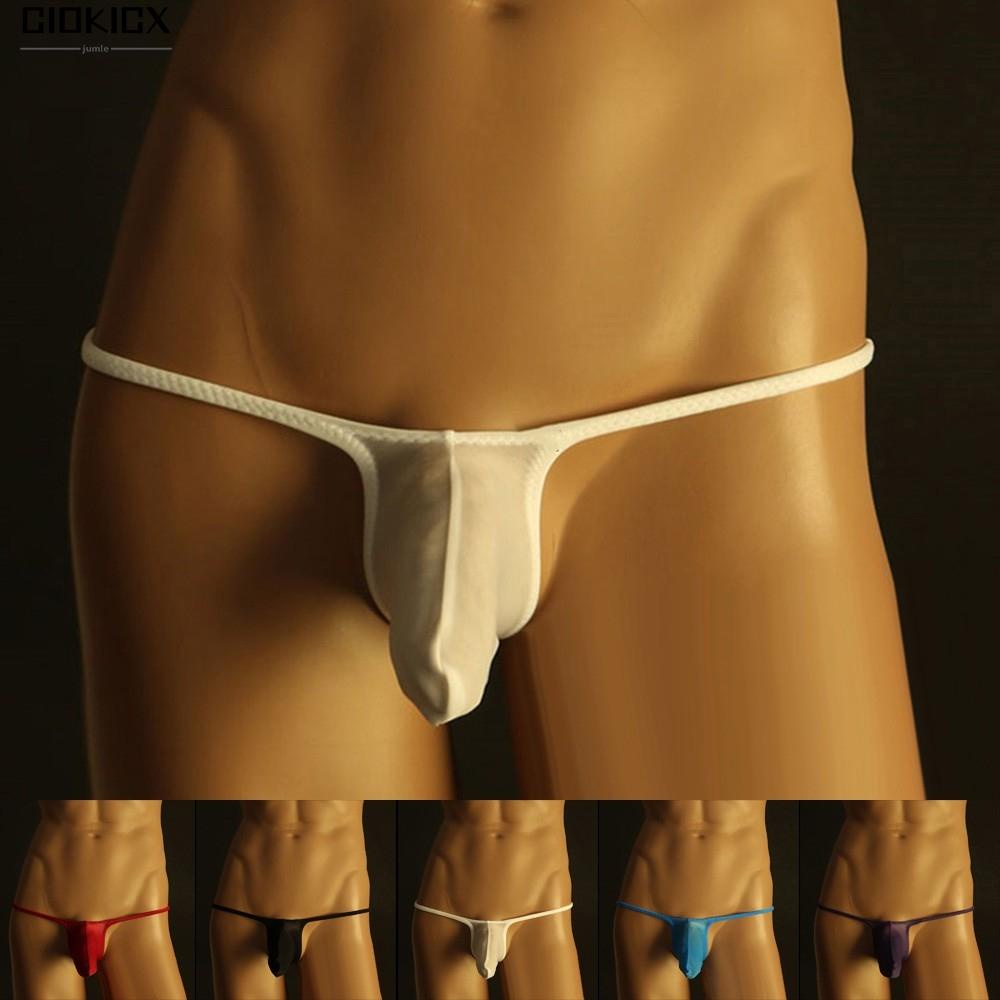 Nam t-back g-string thong bikini underwear mesh pouch thongs s / m / l / xl / 2xl