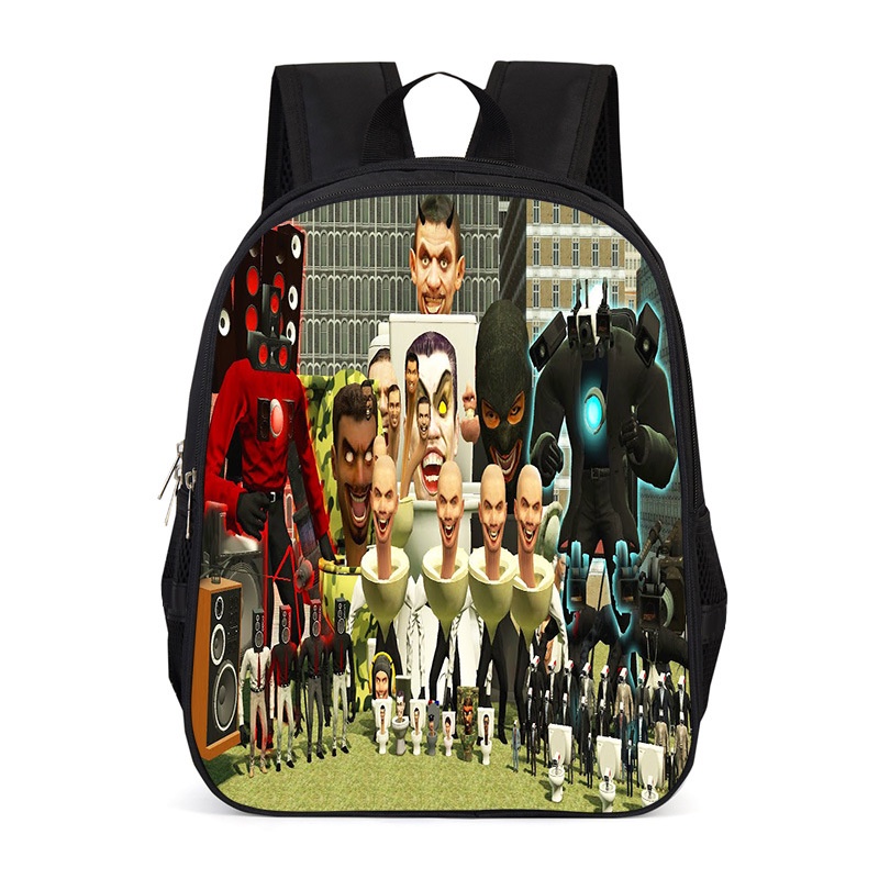 Ere1 skibidi toilet tv man audio man ba lô cho nữ nam sinh viên dung tích lớn thời trang cá tính túi đa năng