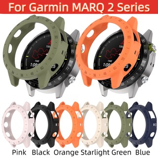 Vỏ silicon lỏng cho garmin marq 2 gen2 vận động viên captain golfer aviator scale circle + hollow out silicone shell watch vỏ bảo vệ chống rơi