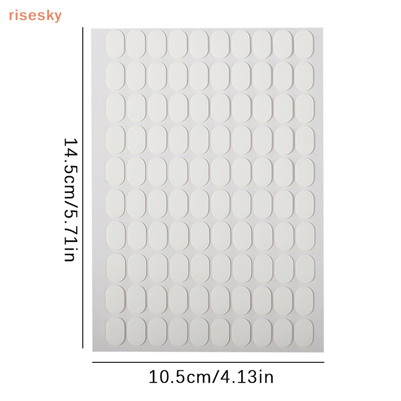 100 cái hỗ trợ làm móng tay băng dính hai mặt trong suốt acrylic nail art work display board paste adhesive strip cut-free