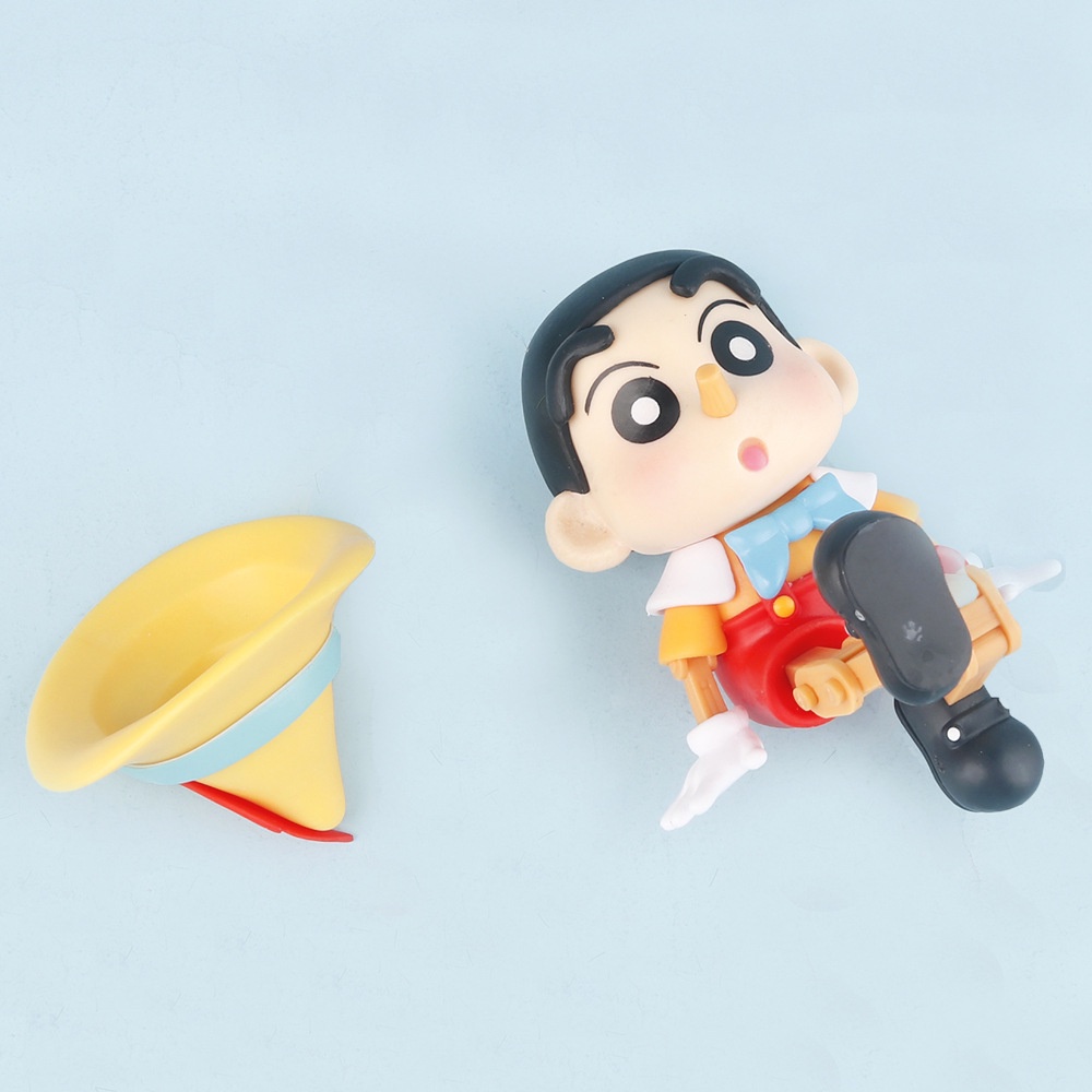 Crayon shin-chan cosplay pinocchio hành động hình mô hình búp bê đồ chơi cho trẻ em quà tặng bộ sưu tập trang trí