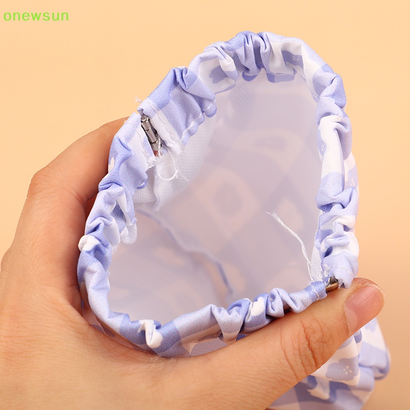 Onewsun 1pc túi lưu trữ tự động đóng không thấm nước tiền xu nhỏ ví dung lượng cao vải oxford phim hoạt hình túi phụ nữ túi phụ kiện mới