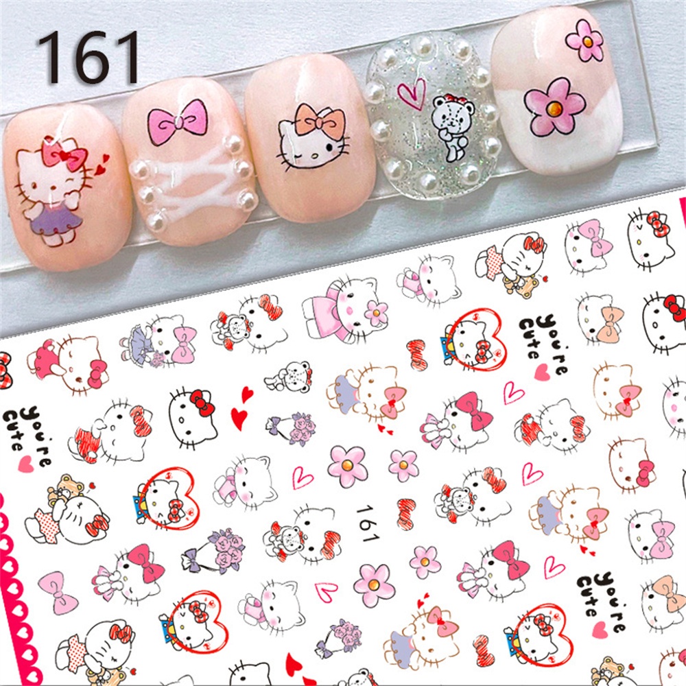 Annies Hình Dán Móng Tay 3d Hình Hello Kitty Xinh Xắn