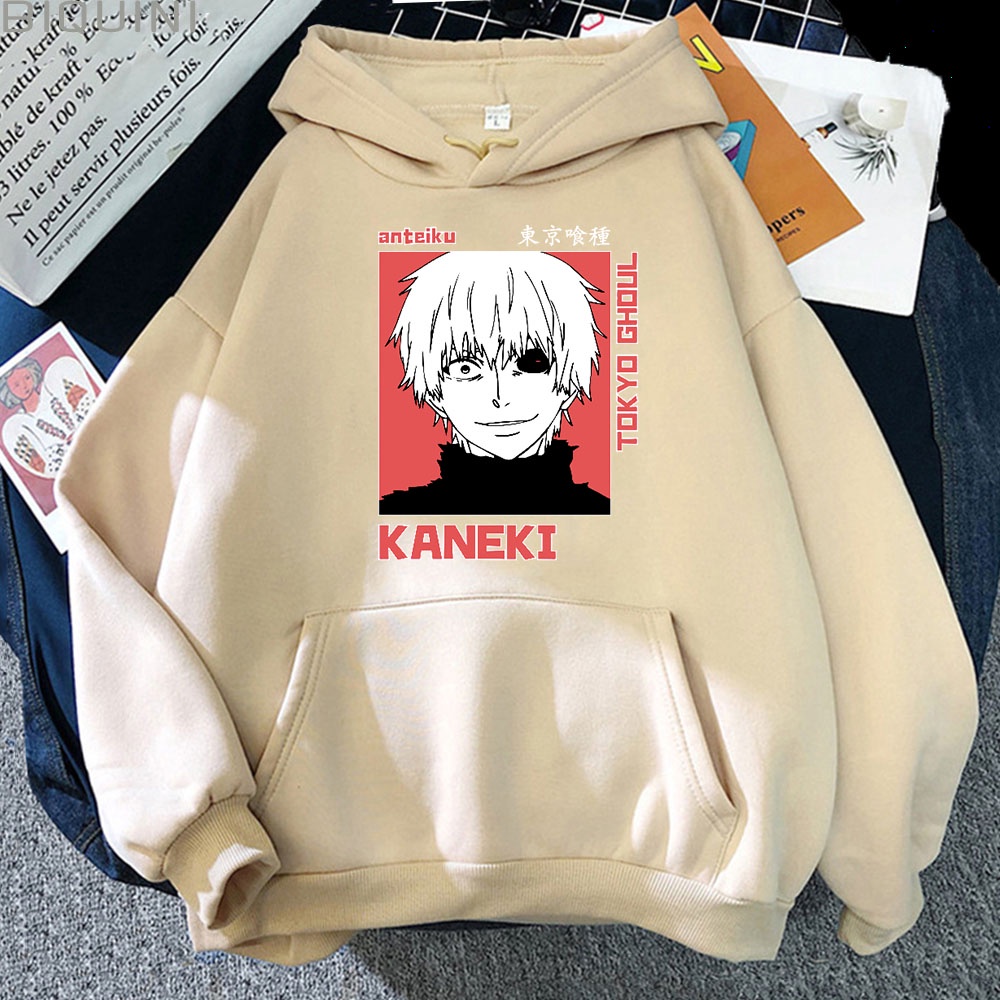 Hot tokyo ghoul hoodies nam / nữ áo khoác nỉ thường hàng đầu nam áo chui đầu anime manga kaneki ken in áo dài tay kpop
