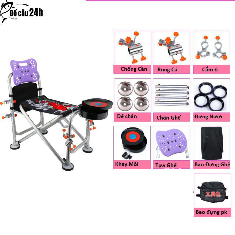 Ghế Câu Đài, Ghế Ngồi Mọi Địa Hình câu cá