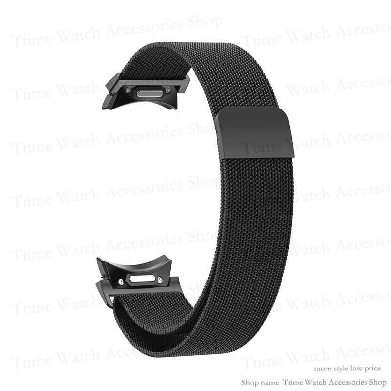 Dây đeo cho samsung galaxy watch 6 6 6 series 40mm 44mm dây đeo đính kèm một cú nhấp chuột đồng hồ 6 classic 43mm 47mm milanese loop band