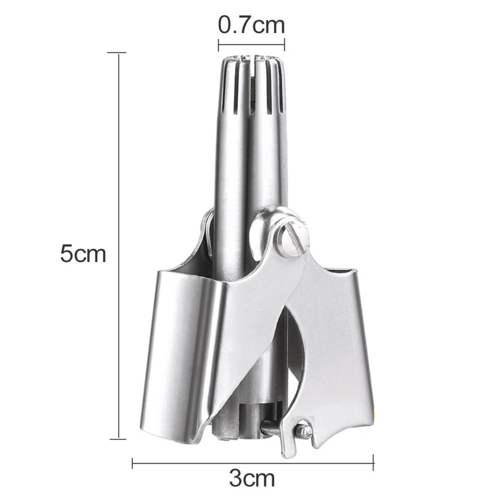 Máy Inox Đâu Tròn Cắt Xoay 360* Tỉa Lông Mũi Bằng Không Gỉ