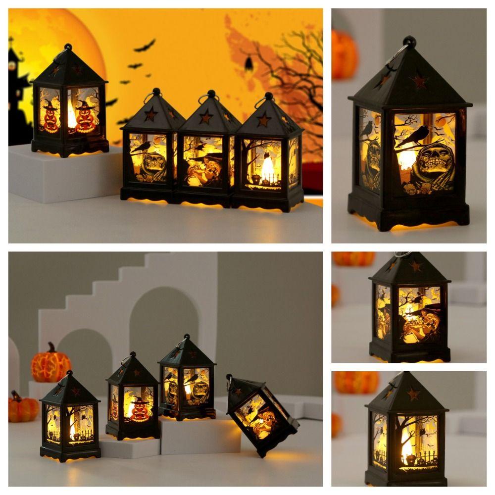 Wadees Đèn Lồng Cầm Tay Hình Chim Cú / Phù Thủy / Bí Ngô Trang Trí Lễ Hội halloween