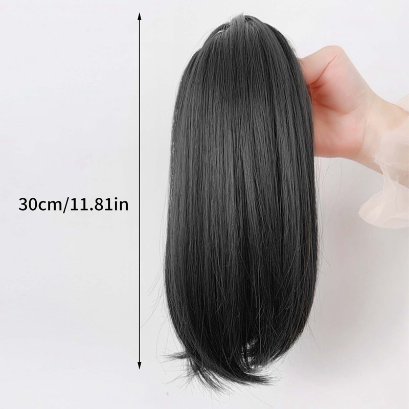 Tóc Giả Đuôi Ngựa Thẳng Ngắn Có Kẹp BH