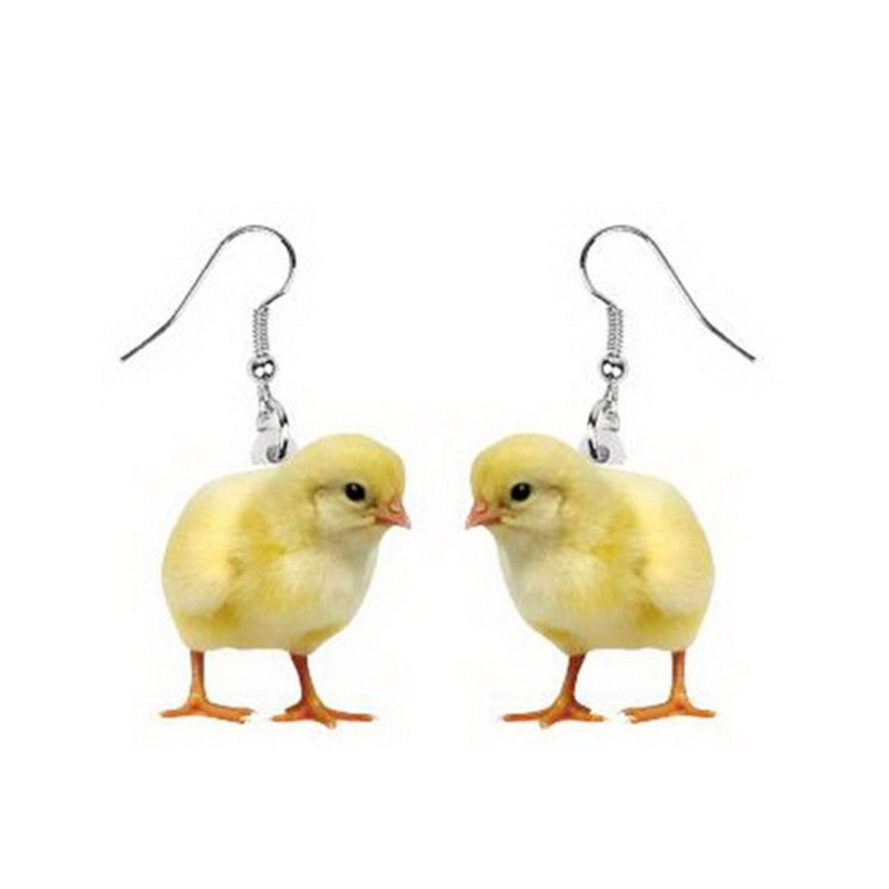 Khuyên Tai Acrylic Hình Động Vật / Mèo / Chuột / Vịt Dễ Thương Vui Nhộn Thời Trang Cho Nữ