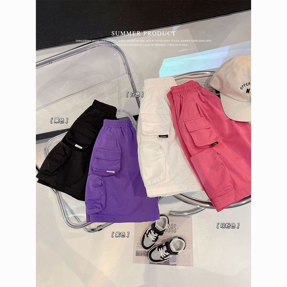 Hàng Mới Về Quần Short Cotton Mỏng Dáng Rộng Thoáng Khí Thoải Mái Thời Trang Mùa Hè Cho Bé Trai