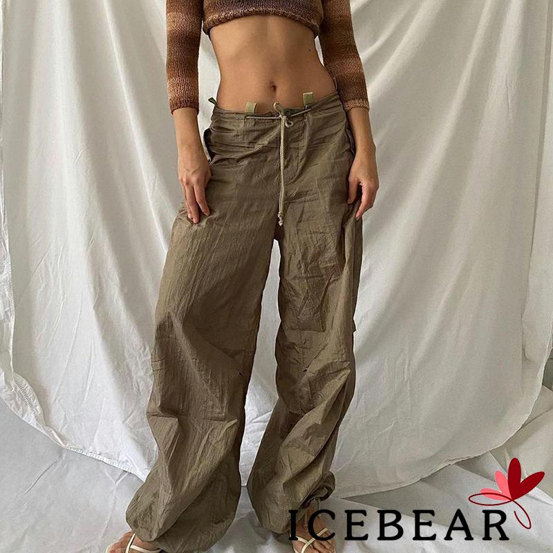 Quần Dài Dây Rút Dáng Rộng Màu Sắc Đơn Giản Thời Trang Cho Nữ