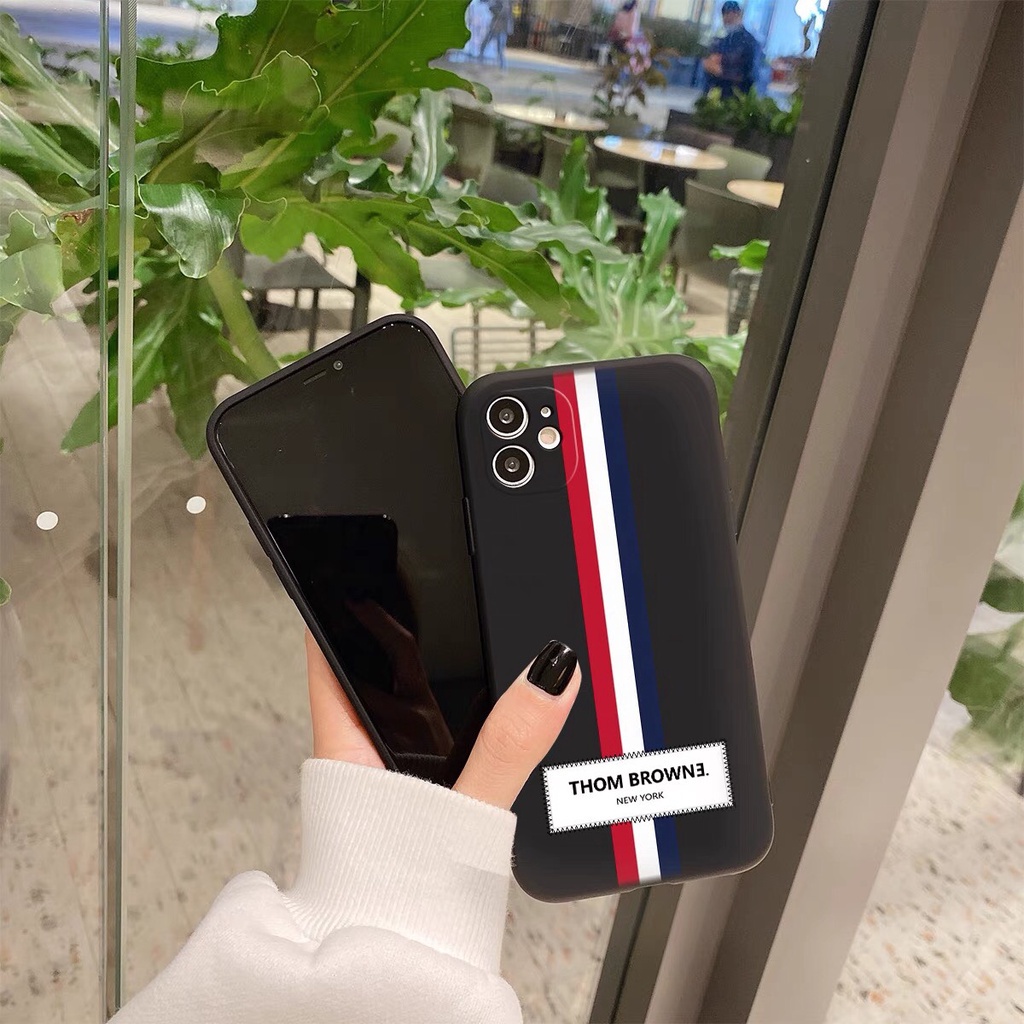 Ốp lưng IPhone cạnh vuông BVC THOM BROWN 6plus/6s/6splus/7/7plus/8/8plus/x/xr/xs/11/12/13/14/pro/max/plus/promax BVC70