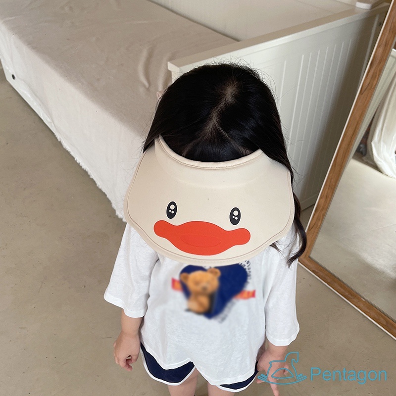 Mũ Lưỡi Trai Hở Chóp Chống Tia Uv Họa Tiết Hoạt Hình Thời Trang Mùa Hè Cho Bé