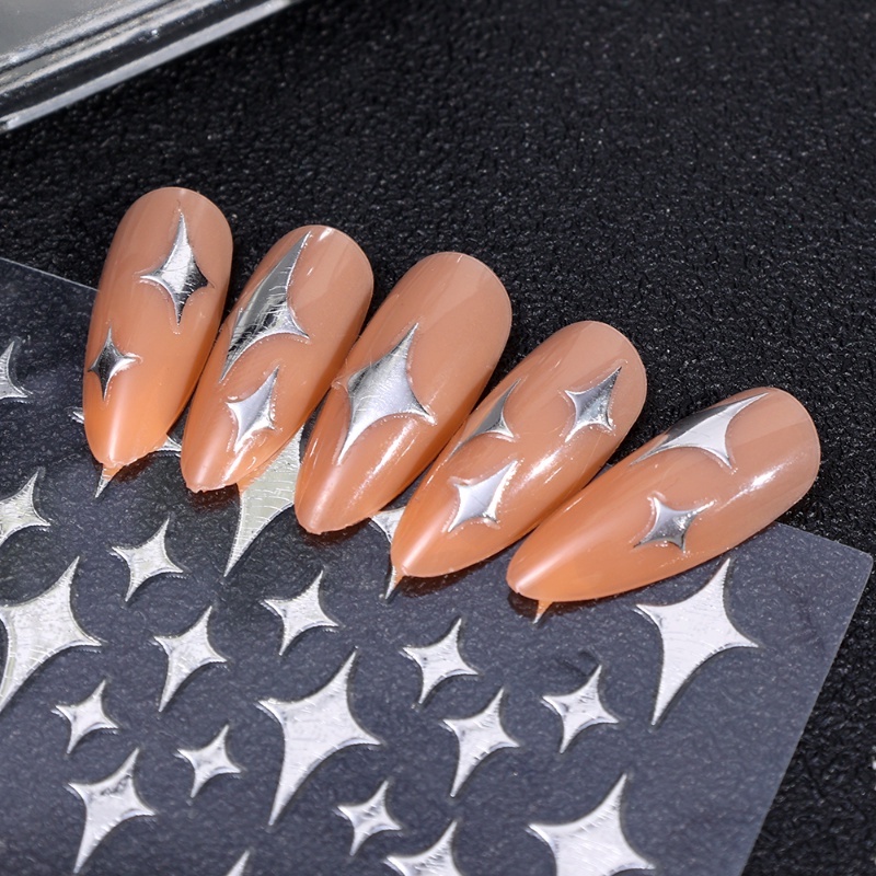 Miếng Dán Trang Trí Móng Tay 3D Lấp Lánh DIY Charms