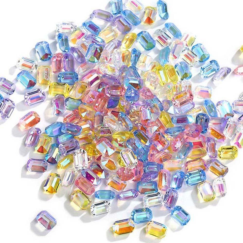 QQMALL Hộp 6 Ngăn Đựng Phụ Kiện Trang Trí Móng Tay Thời Trang