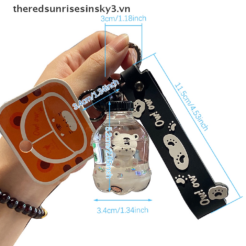 ## Móc Khóa Kim Tuyến Nước Hình Chai Soda Floag Peal Dễ Thương Thời Trang