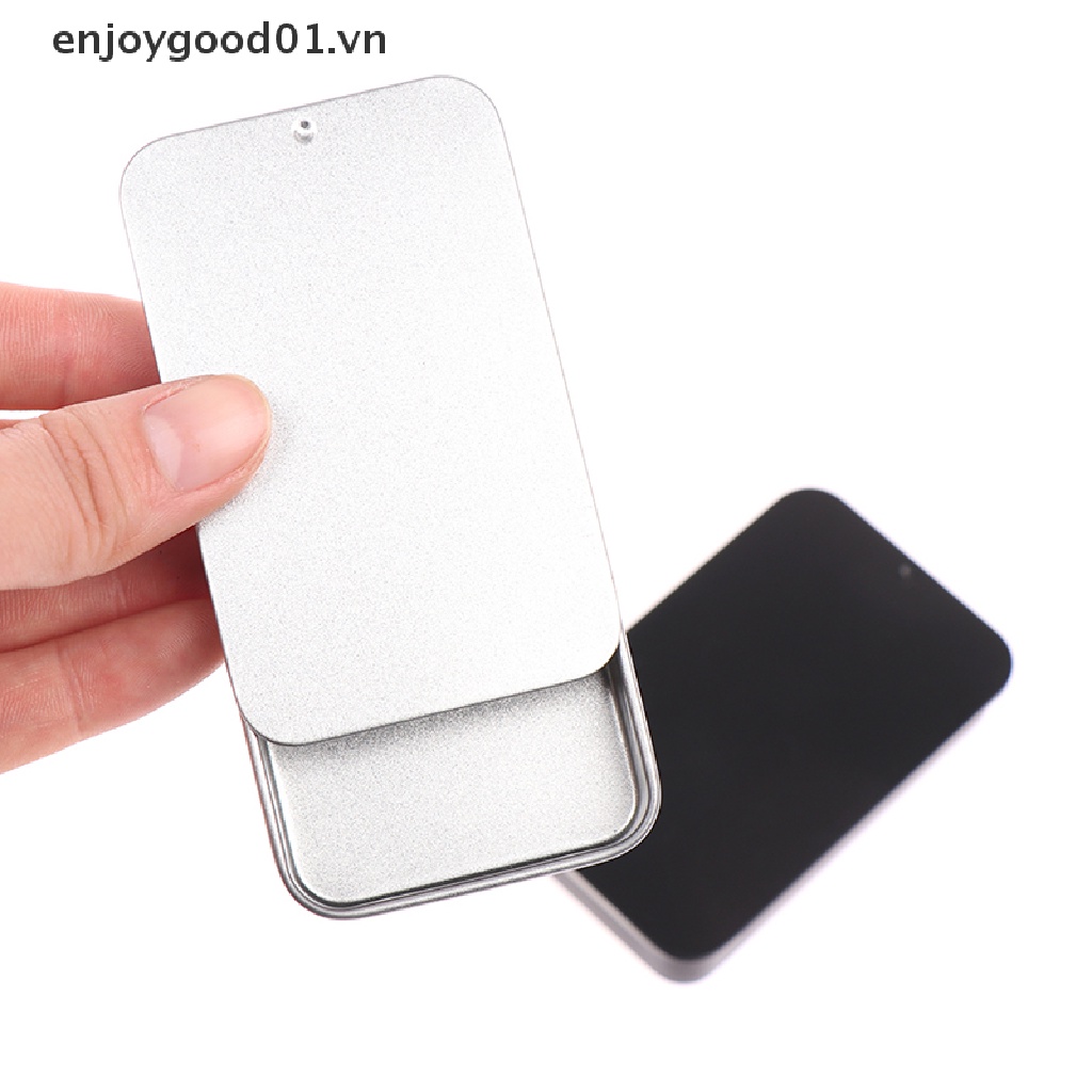 Hộp Thiếc Mini 80 * 50 * 15mm Có Nắp Trượt Đựng Đồ Tiện Dụng