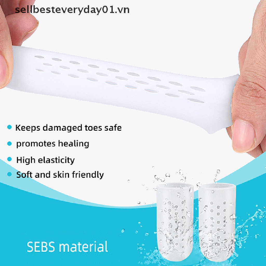 1 Cặp Bọc Bảo Vệ Ngón Chân Bằng Silicon Giảm Đau Hiệu Quả