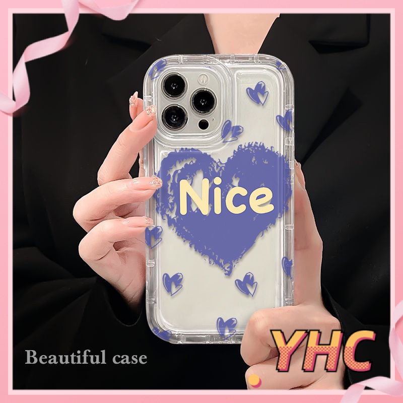 ốp lưng iphone NICE Túi khí tình yêu, vỏ mềm trong suốt, giảm chấn, chống rơi Cho Iphone 6 / 6S / 6splus / se / 7 / 7plus / 8 / 8plus / X / xs / xsmax / 11 / 12 / 13 / 14 / Plus / pro / pro max-712
