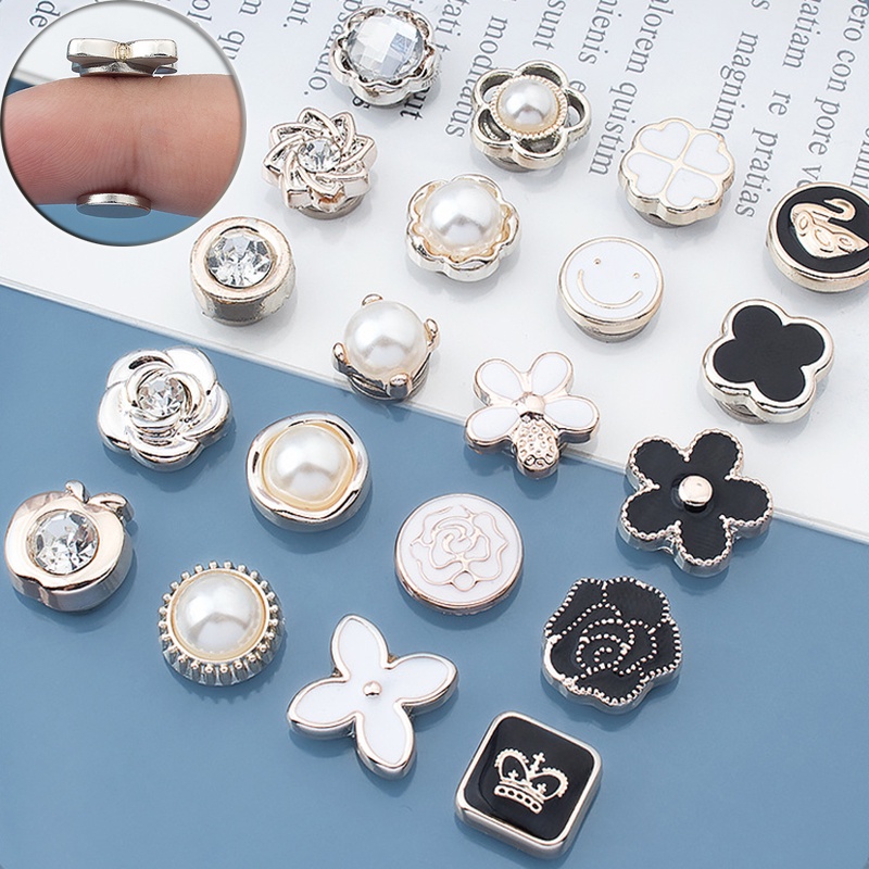 Trâm Cài Áo Đính Ngọc Trai Giả Bằng Kim Loại Thời Trang Cho Phụ Nữ Hồi Giáo