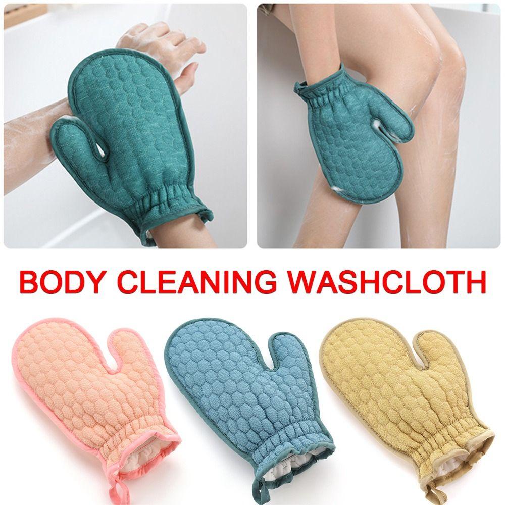 Găng tay đi tắm Hai Mặt Tẩy Tế Bào Chết Mềm Mại Tiện Dụng
